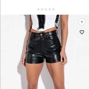 Akira Leather Shorts